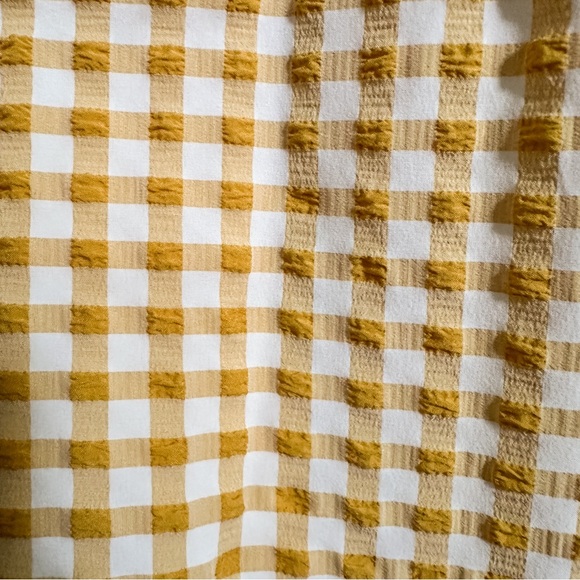 NWT•Cider•Yellow & White Gingham Mini Dress•Retro - Picture 11 of 12
